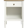 Voir la diapositive 2 : ATMOSPHERA Table de chevet effet bois Solen - L. 45 x H. 60 cm - Blanc