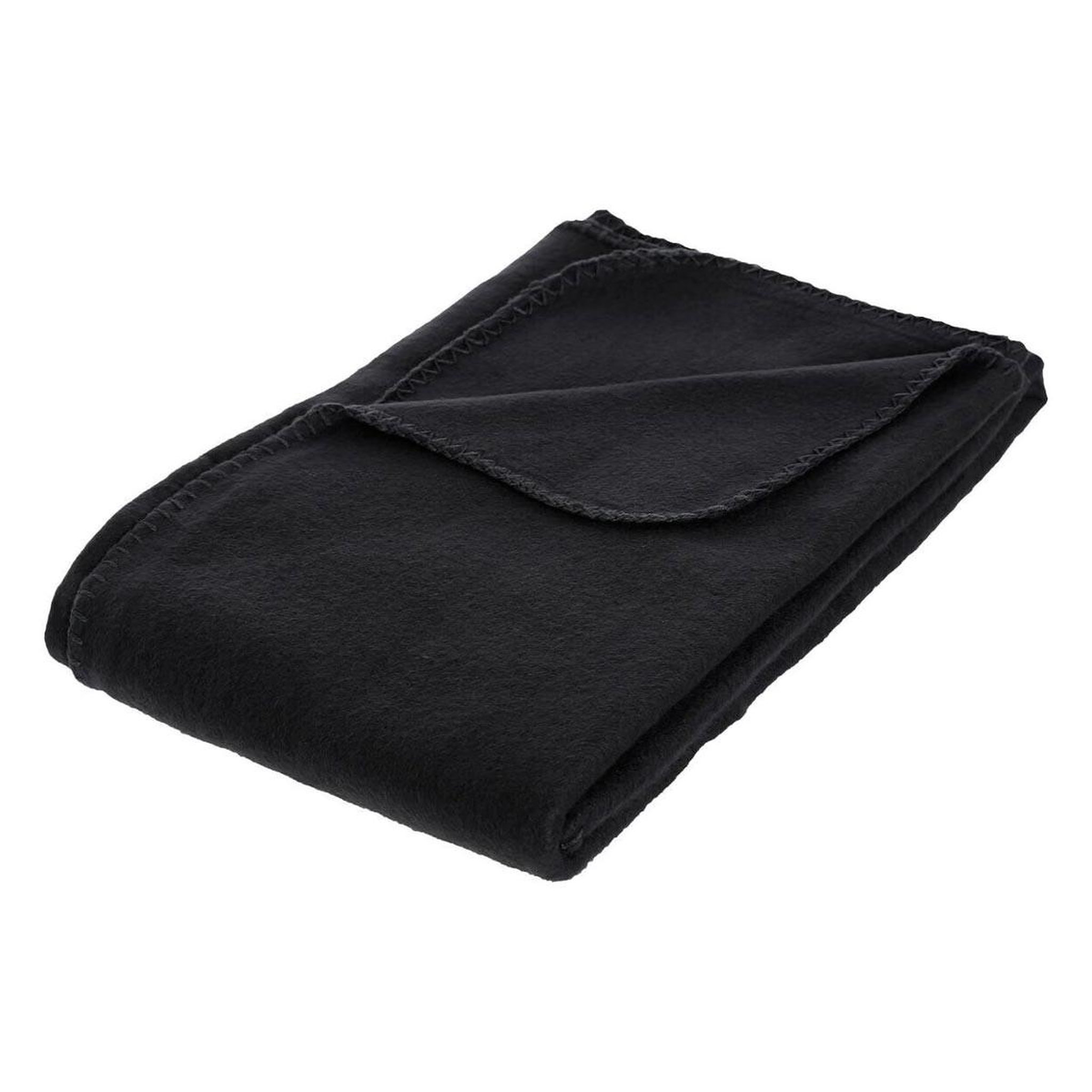 ATMOSPHERA Plaid polaire  jeremy  125x150cm noir