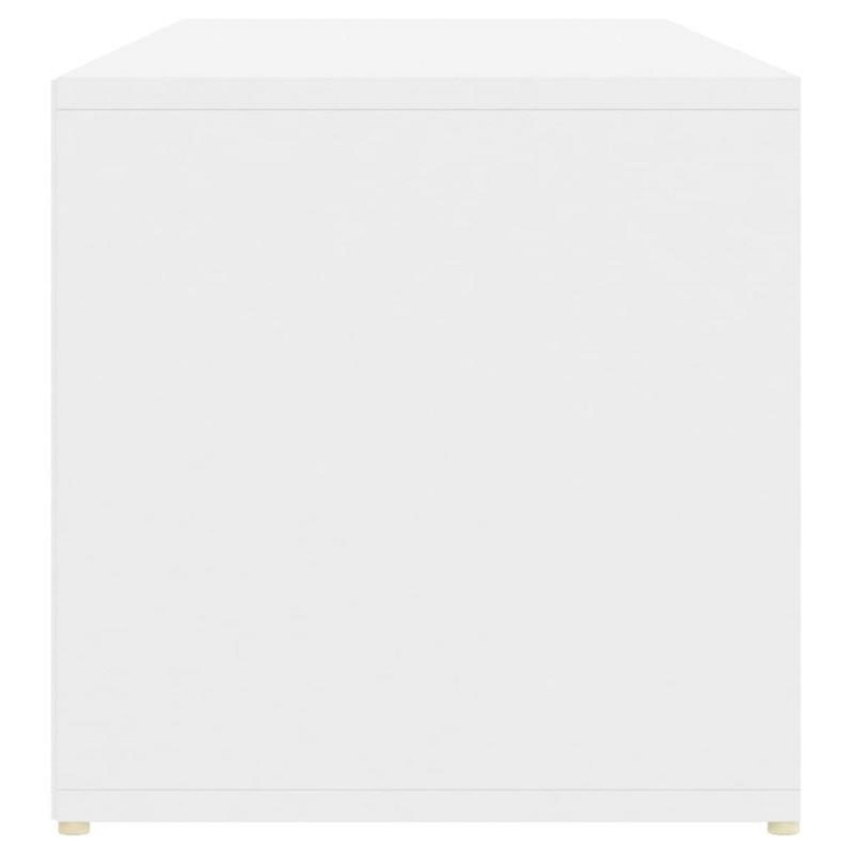 VIDAXL Banc à chaussures Blanc 105x35x35 cm Aggloméré