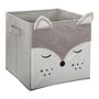 Voir la diapositive 1 : ATMOSPHERA Boîte de rangement enfant design velours Douceur - L. 29 x l. 29 cm - Gris