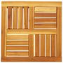 Voir la diapositive 2 : VIDAXL Dessus de table 50x50x2 cm carre bois massif d'acacia