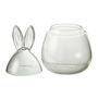 Voir la diapositive 2 : Paris Prix Bocal Design en Verre  Lapin  34cm Transparent