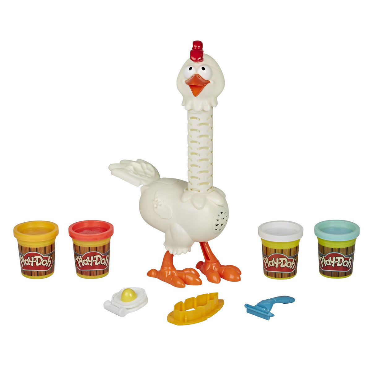 HASBRO Play-Doh Pâte à Modeler - Animal Crew Plumes en Folie