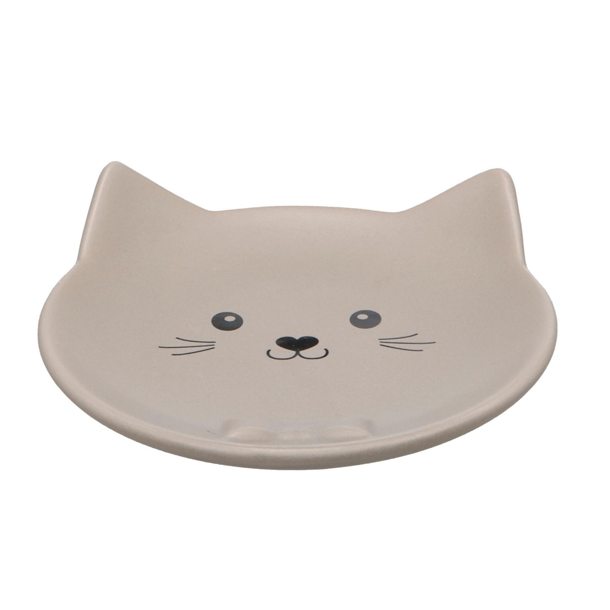 Eden Gamelle plat rond en céramique pour chat anti-stress