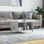 Voir la diapositive 1 : VIDAXL Table basse Gris beton 60x50x36,5 cm Bois d'ingenierie