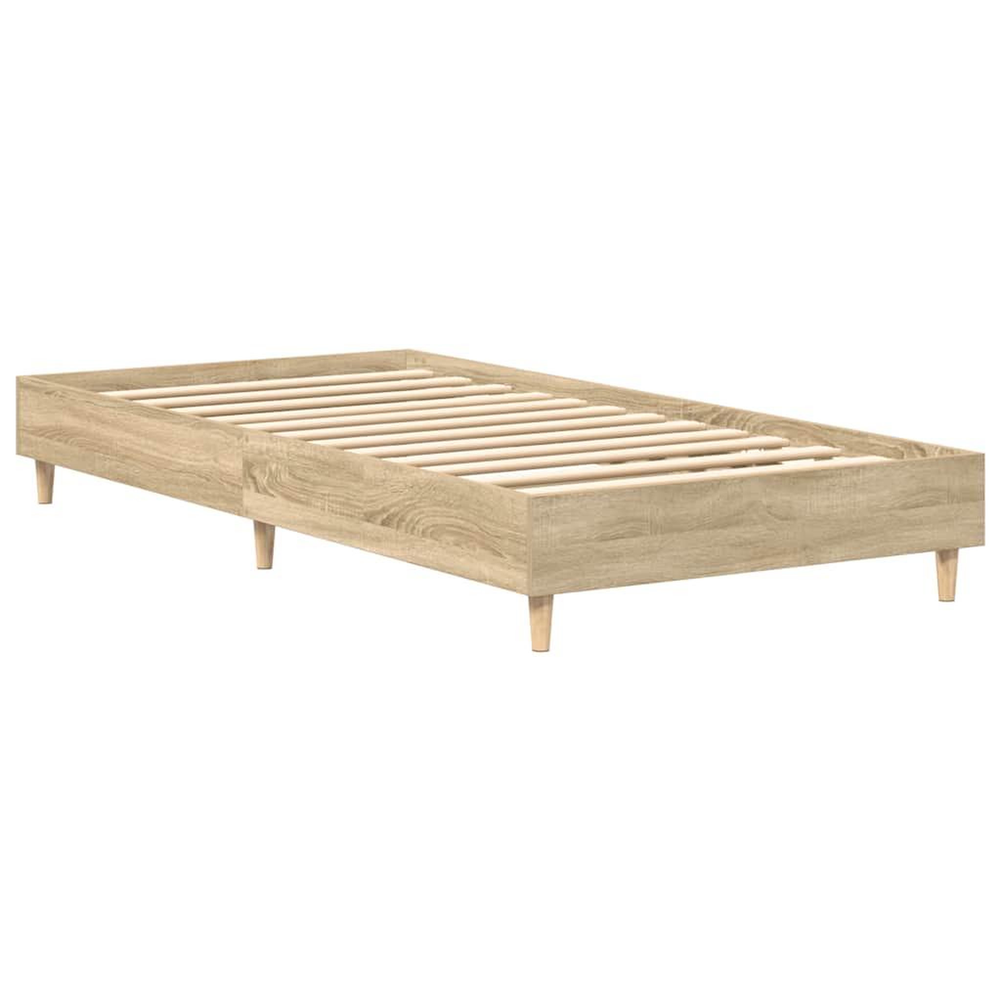 Voir la diapositive 4 : VIDAXL Cadre de lit sans matelas chene sonoma 90x200 cm