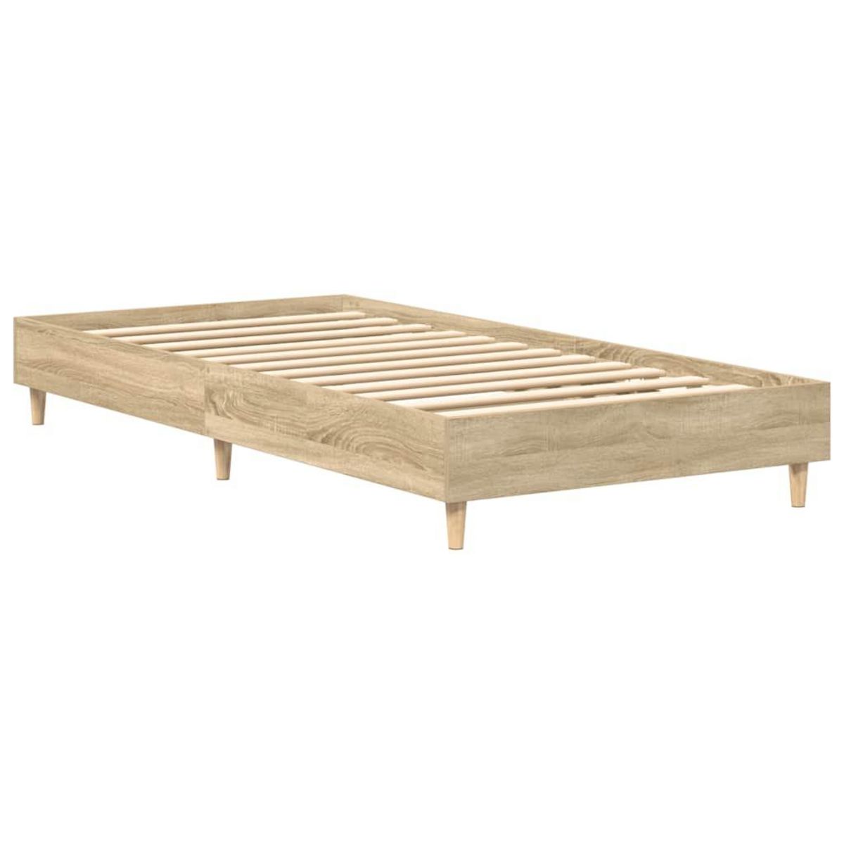 VIDAXL Cadre de lit sans matelas chene sonoma 90x200 cm