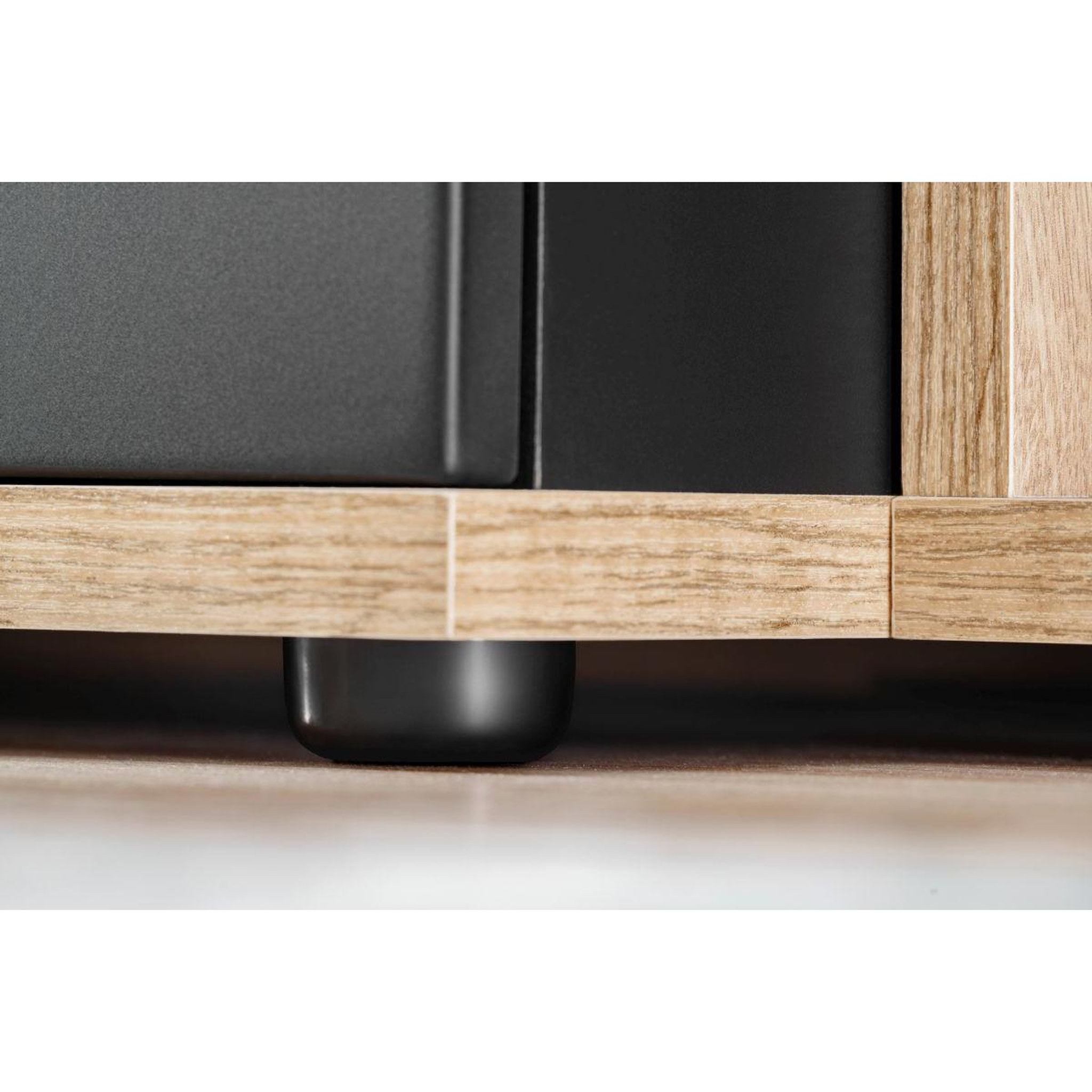 Voir la diapositive 4 : Paris Prix Ensemble meuble tv design  skill  240cm noir & naturel