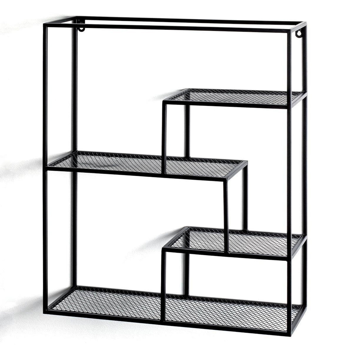 Paris Prix Étagère Murale 3 Niveaux  Inaya  60cm Noir