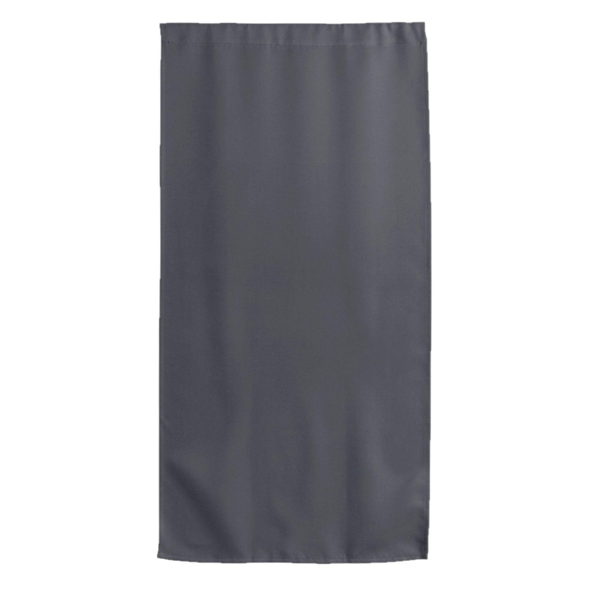 TOILINUX Vitrage occultant REGLISSE. Coloris disponibles : Gris, Beige, Noir