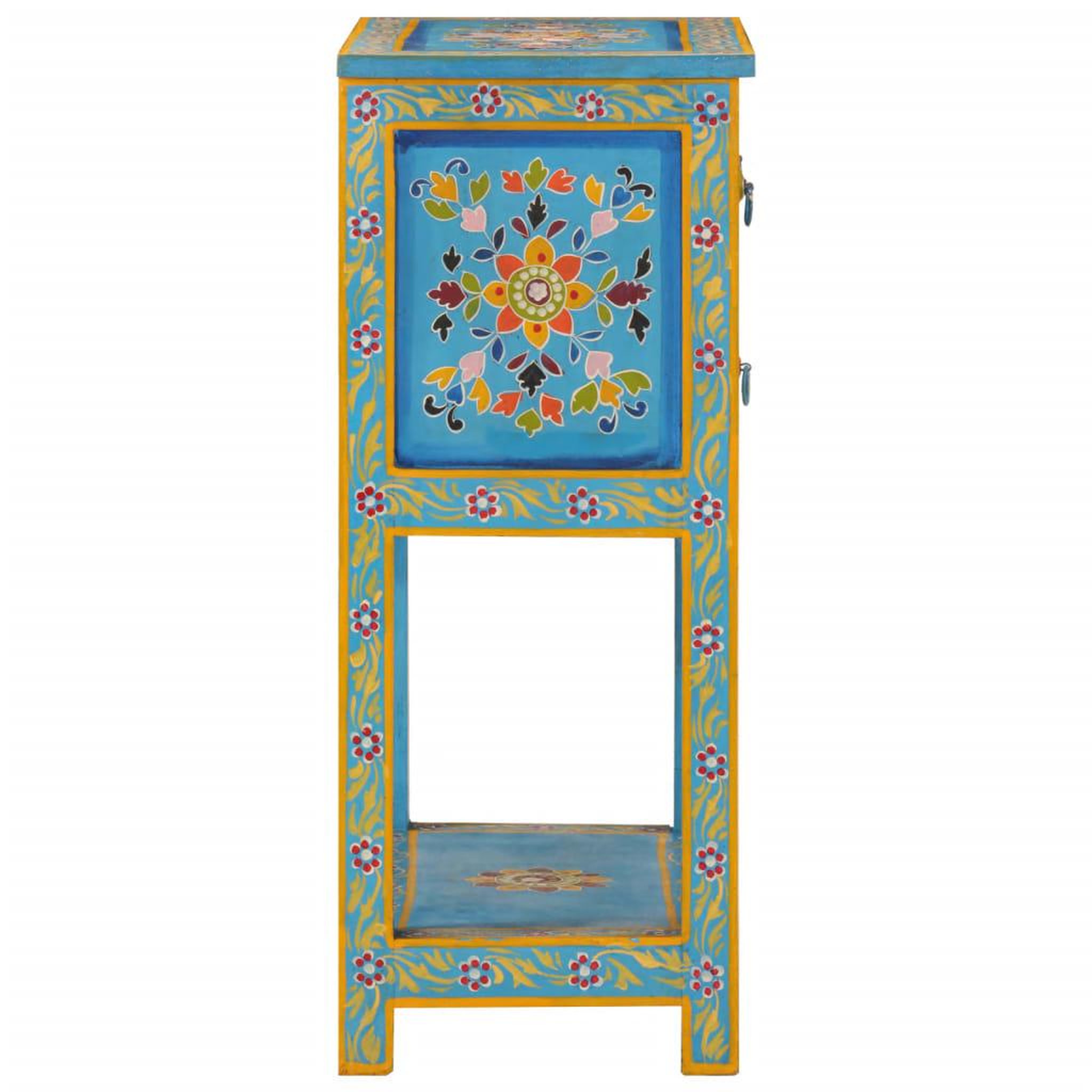 Voir la diapositive 4 : VIDAXL Buffet turquoise 55x30x76 cm bois massif de manguier