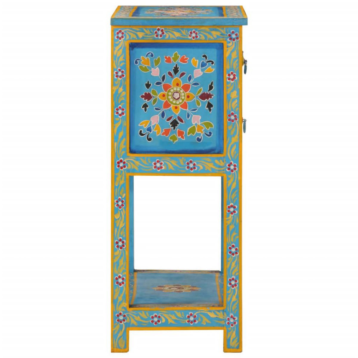 VIDAXL Buffet turquoise 55x30x76 cm bois massif de manguier
