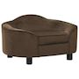 Voir la diapositive 1 : VIDAXL Canapé pour chien Marron 67x47x36 cm Peluche