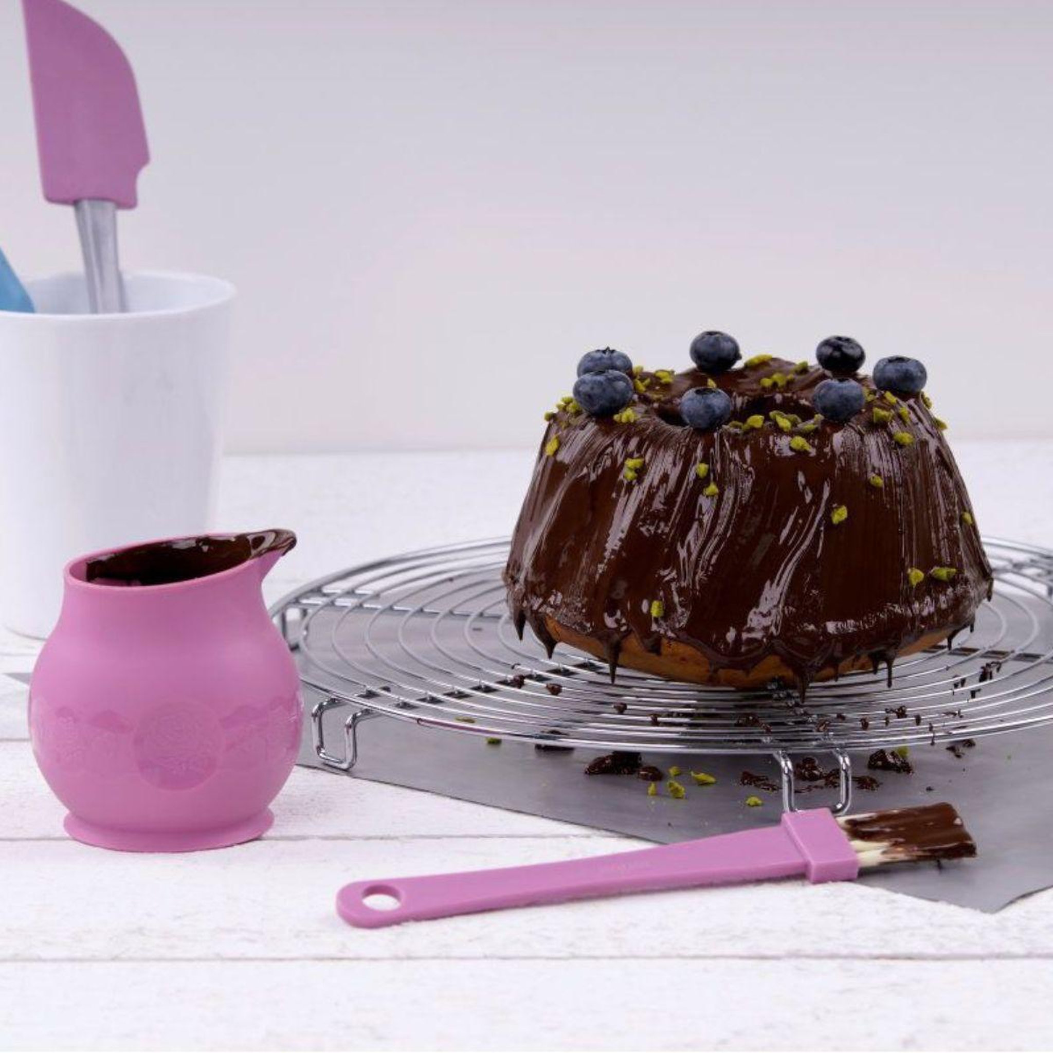 Voir la diapositive 5 : ZENKER Pinceau de cuisine et de pâtisserie 19 cm en poils synthétiques Zenker Sweet Sensation