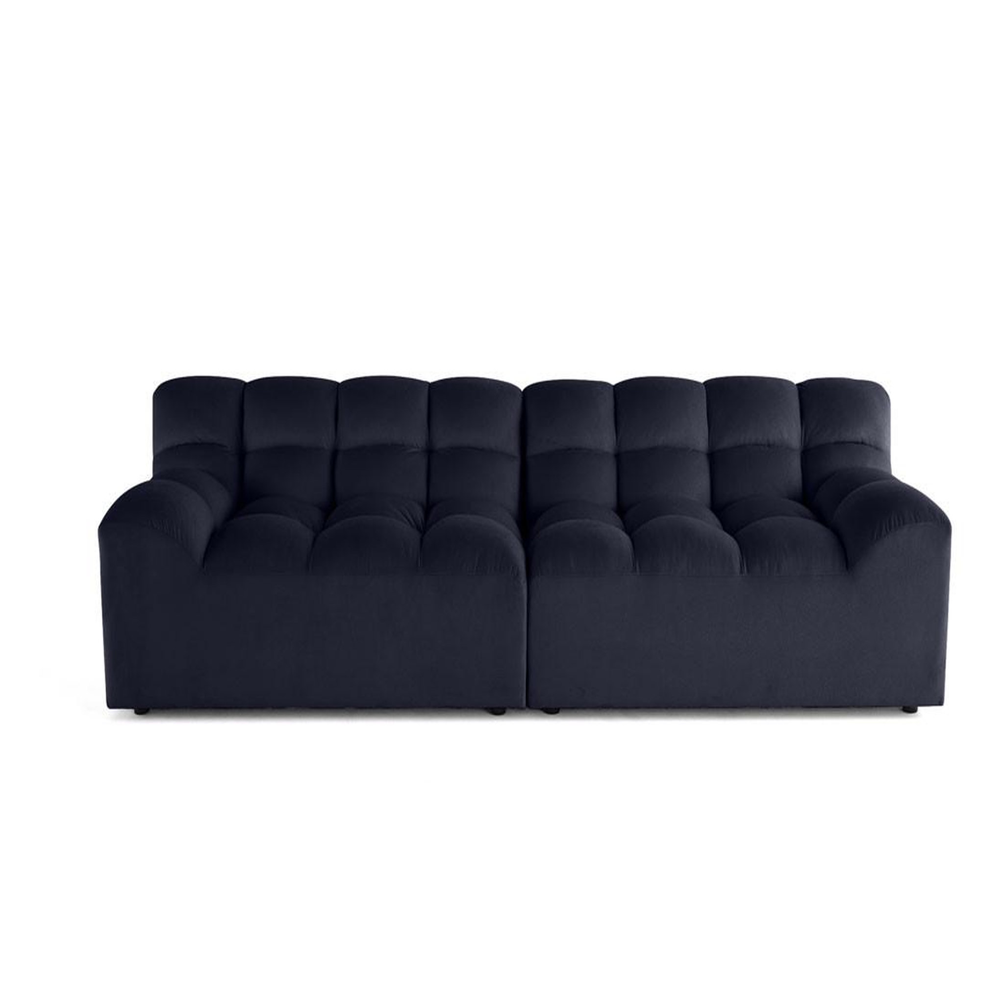 Voir la diapositive 1 : LISA DESIGN Napoli - canapé droit 4 places - en velours