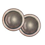 BJORN Plateau de service IRIS Ø32cm - 2 pièces - Marron sauvage