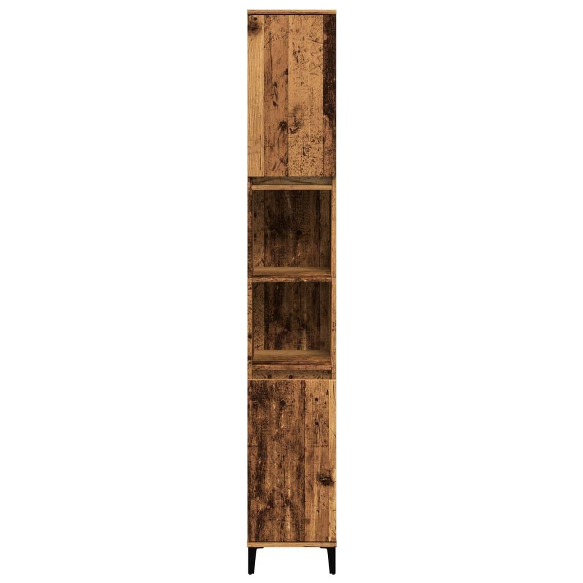 Voir la diapositive 5 : VIDAXL Armoire de salle de bain vieux bois 30x30x190cm bois ingenierie