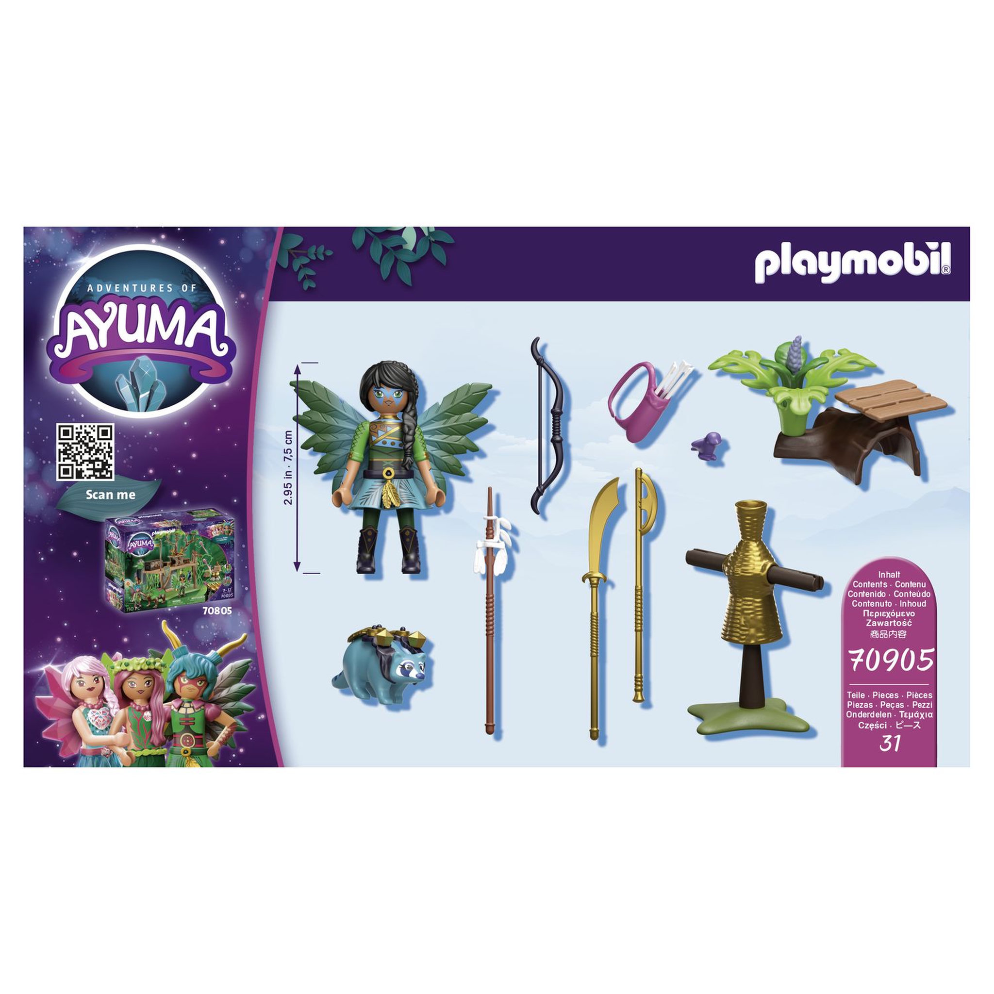 Voir la diapositive 4 : PLAYMOBIL 70905 - Adventure of Ayuma - Starter Pack Knight Fairy raton laveur 