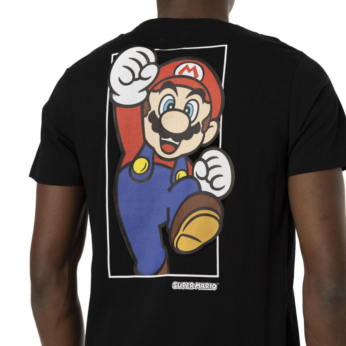 CAPSLAB T-shirt en coton homme regular fit avec print Super Mario Bross