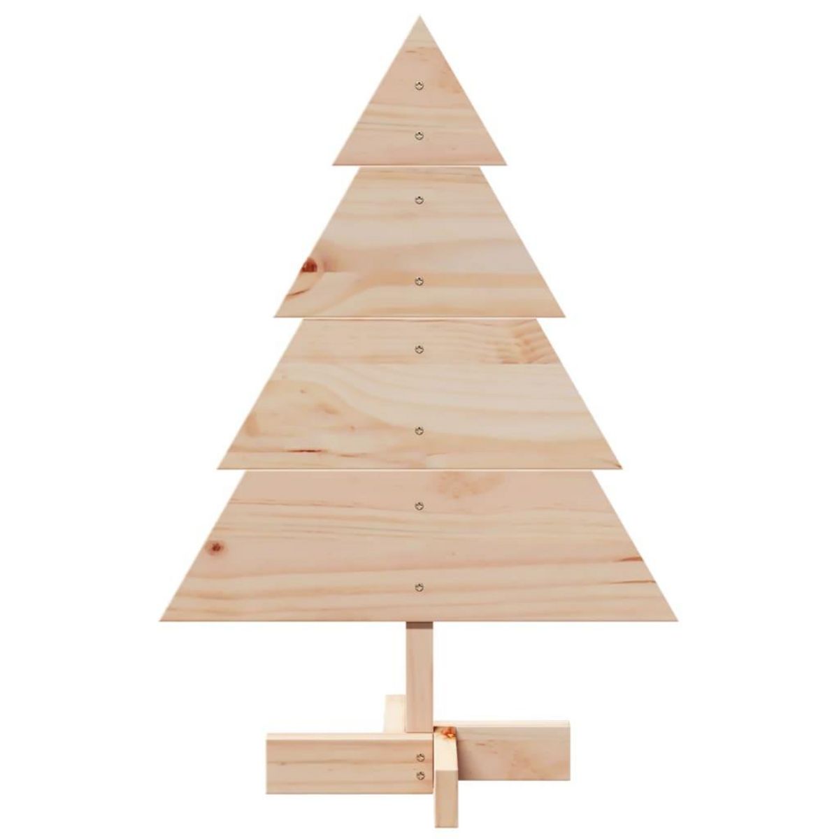 VIDAXL Arbre de Noël en bois pour decoration 70 cm bois massif