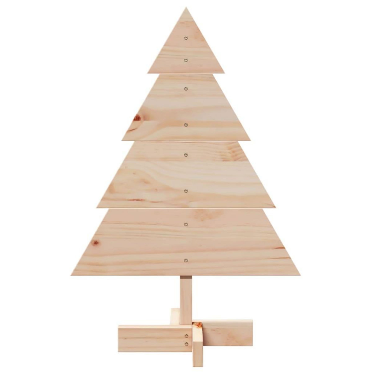 VIDAXL Arbre de Noël en bois pour decoration 70 cm bois massif