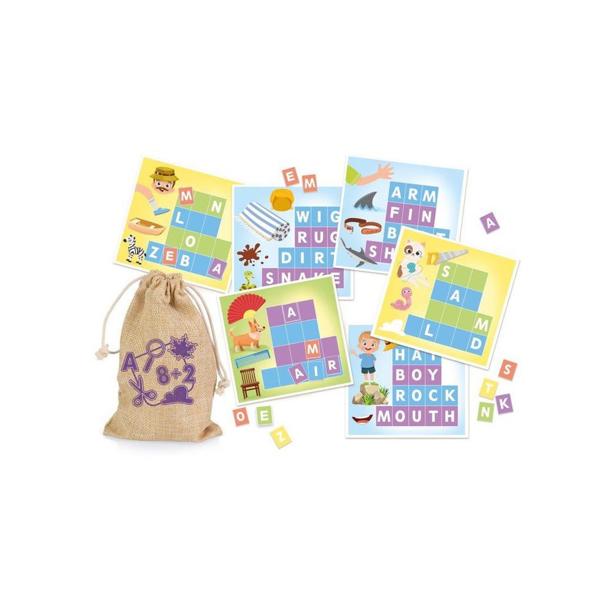 Voir la diapositive 2 : Tactic Apprenons les Lettres et les Mots - Jeu éducatif - TACTIC - 2 joueurs et plus - Des 4 ans