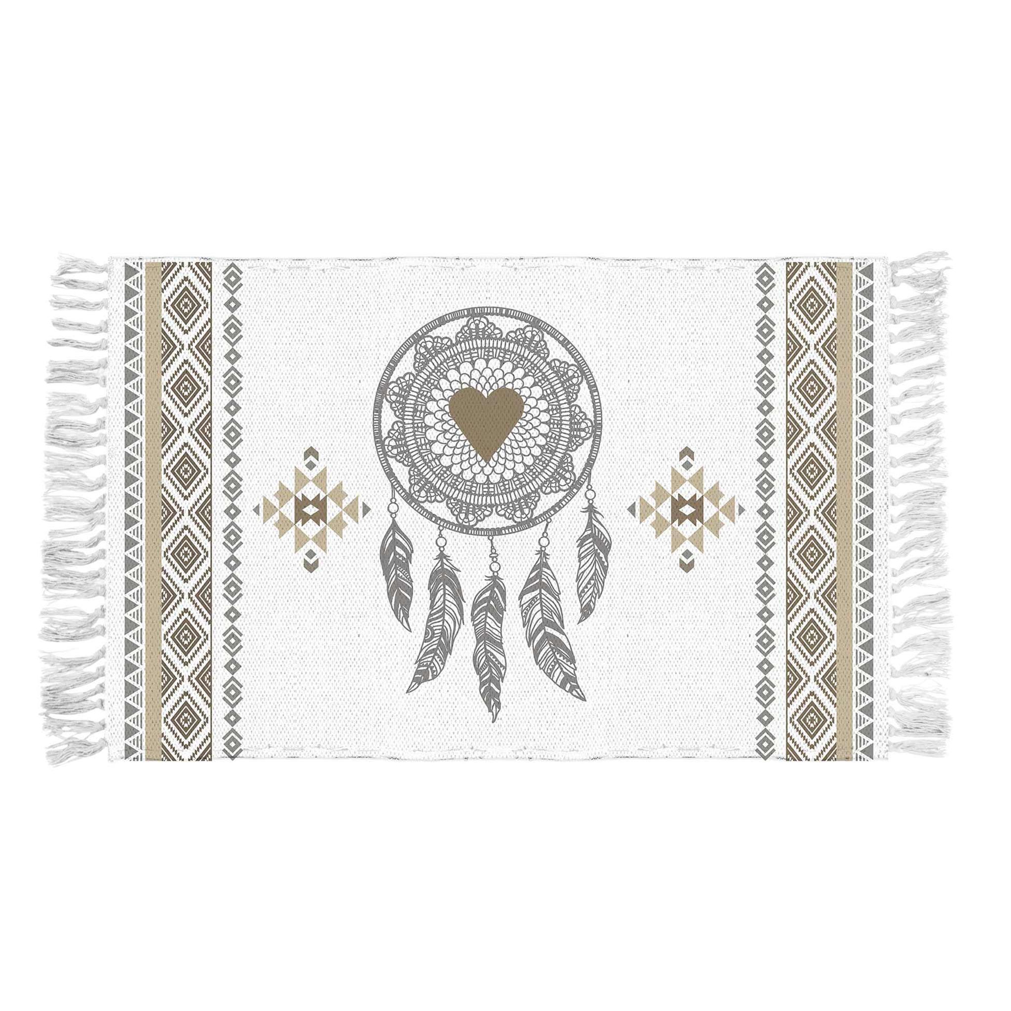 Eden Tapis coton tissé motif attrape-rêves