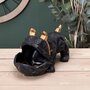 Paris Prix Statuette & Vide-Poche  Bulldog  30cm Noir
