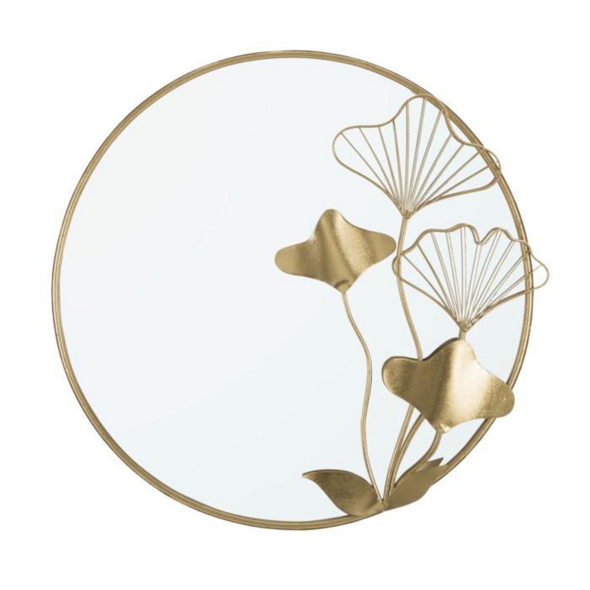 Paris Prix Miroir Mural Design  Flora  75cm Or
