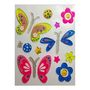 Voir la diapositive 3 : GLOBAL GIFT Décoration de fenêtre en gel - Papillons - Paillettes