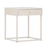 Voir la diapositive 1 : Paris Prix Table de Chevet 1 Tiroir  Bakal  50cm Beige