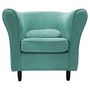 Voir la diapositive 1 : Fauteuil club vintage  tissu polyester MATEO