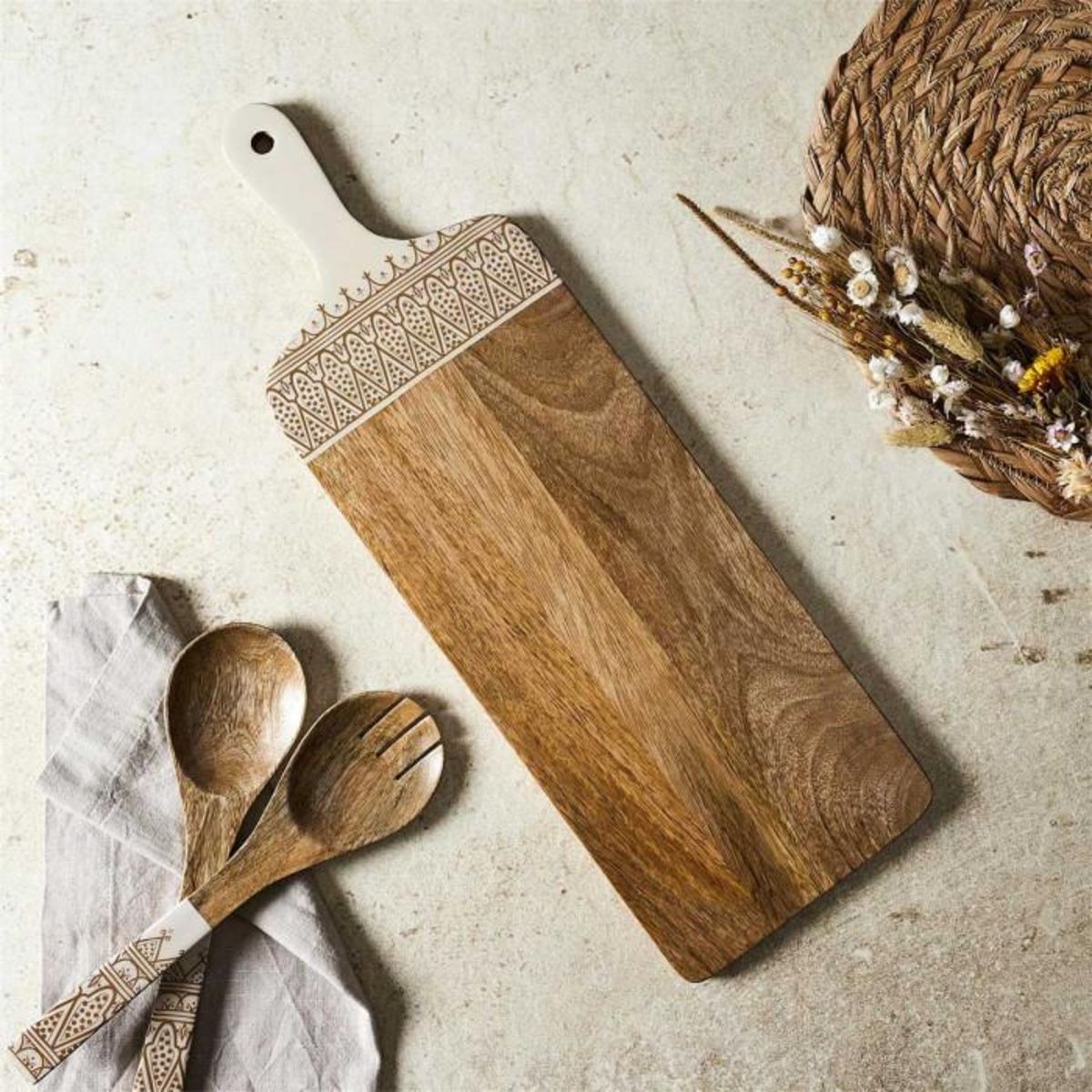 Paris Prix Planche de Présentation en Bois  Dune  58cm Terracotta