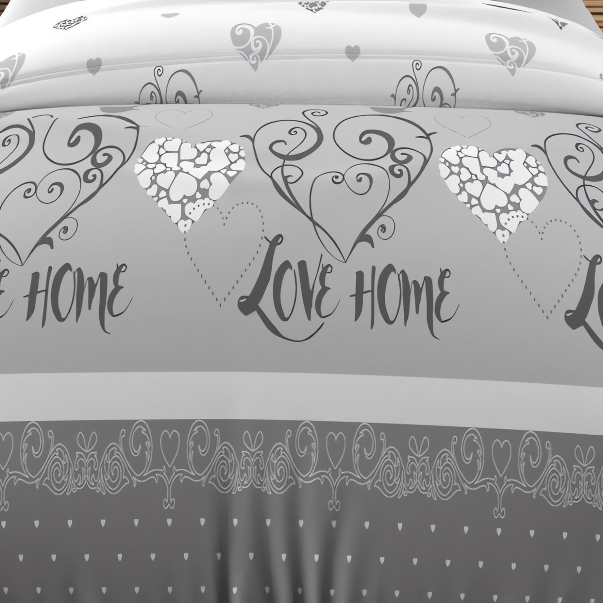 Voir la diapositive 3 : SOLEIL D'OCRE Parure housse de couette coton 57 fils valentine, par soleil d'ocre
