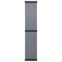 Voir la diapositive 5 : VIDAXL Armoire de rangement de jardin 3 etageres Gris/noir 34x40x168cm