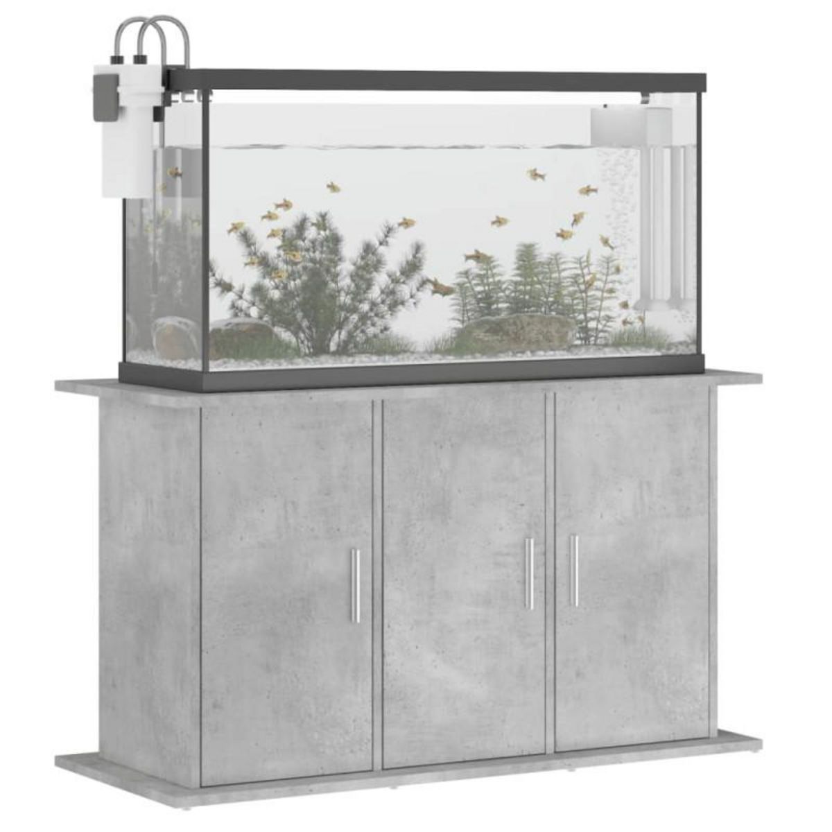 VIDAXL Support pour aquarium gris béton 101x41x58 cm bois d ingénierie