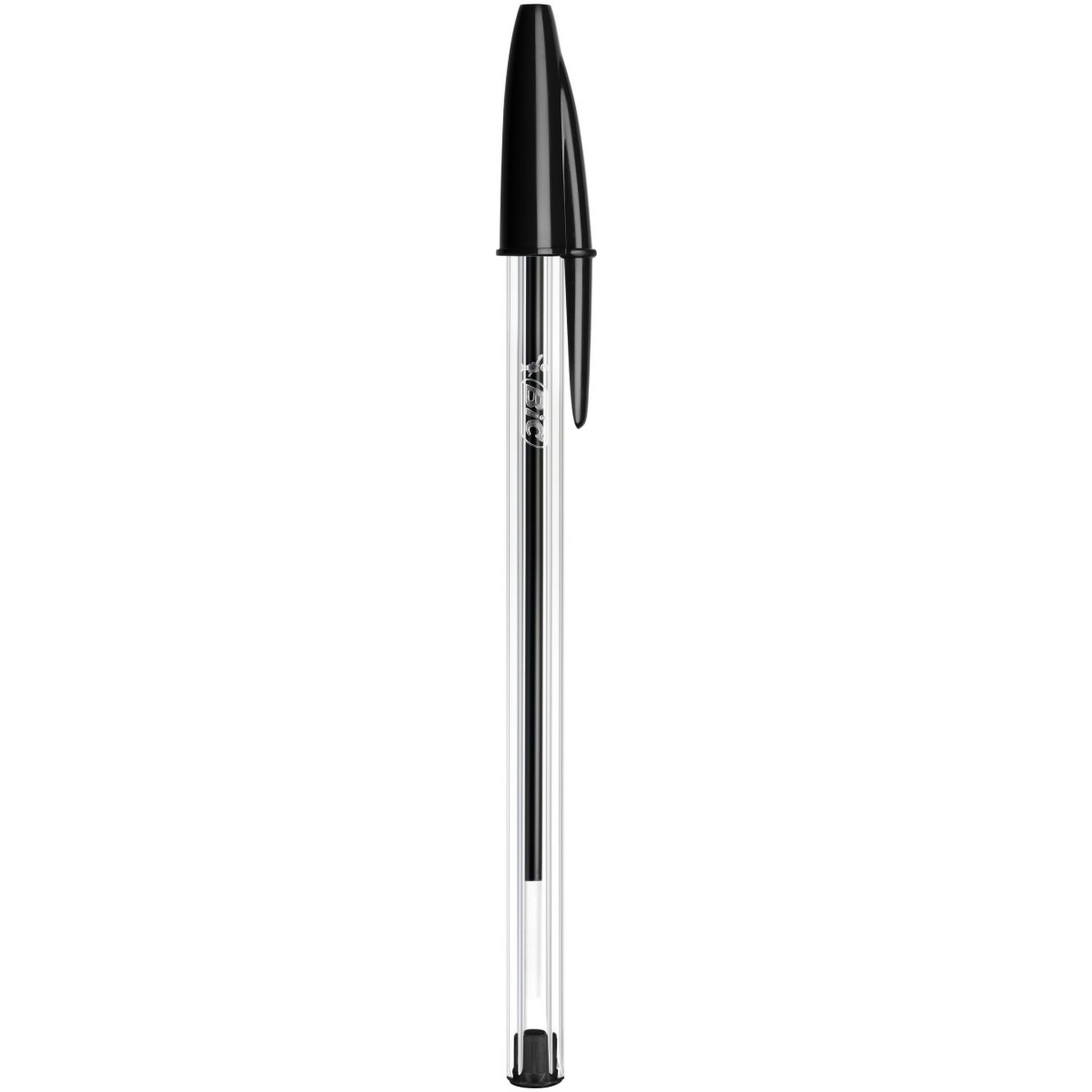 Voir la diapositive 2 : BIC Lot de 10 stylos bille pointe moyenne noir CRISTAL ORIGINAL