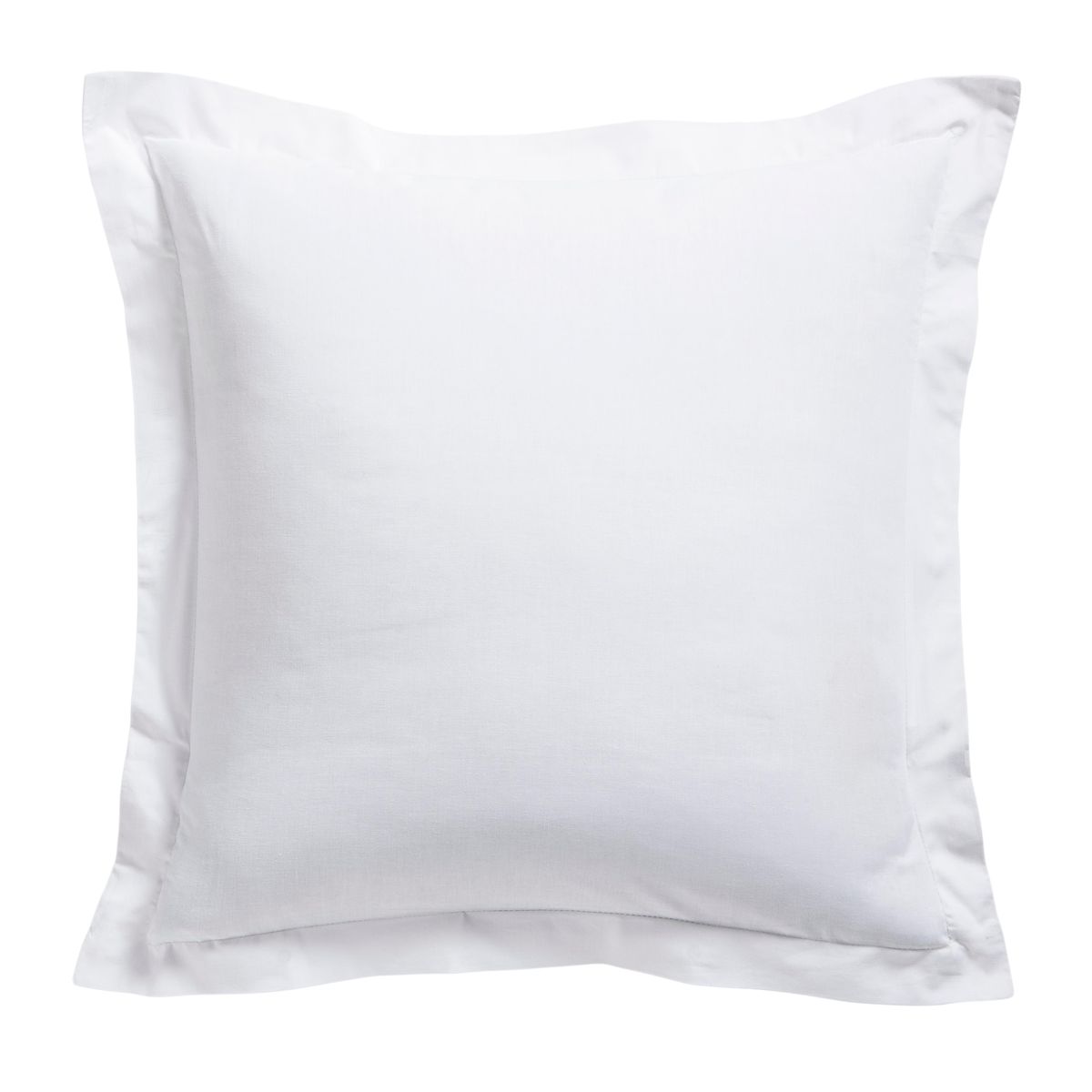 TODAY Taie d'oreiller volant unie percale pur coton 78 fils