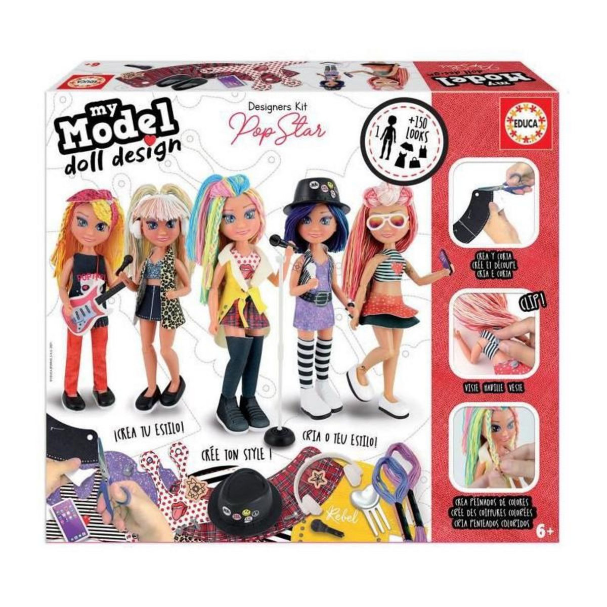 EDUCA EDUCA - My Model Doll Design Pop Star pas cher - Auchan.fr