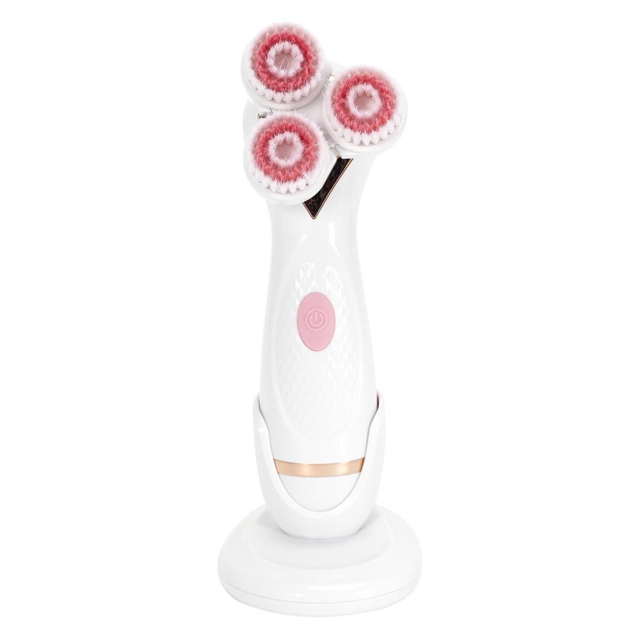 Voir la diapositive 4 : Cosmetic Club Brosse nettoyante visage  2 têtes  17cm blanc