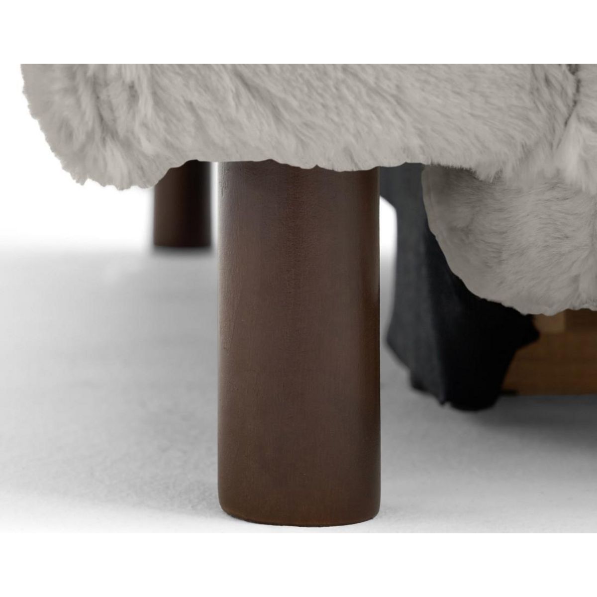 LISA DESIGN Jake - canapé panoramique d'angle droit 7 places convertible avec coffre en fausse fourrure