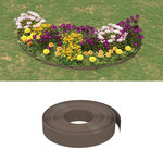 VIDAXL Bordure de jardin marron 10 m 10 cm polyethylene