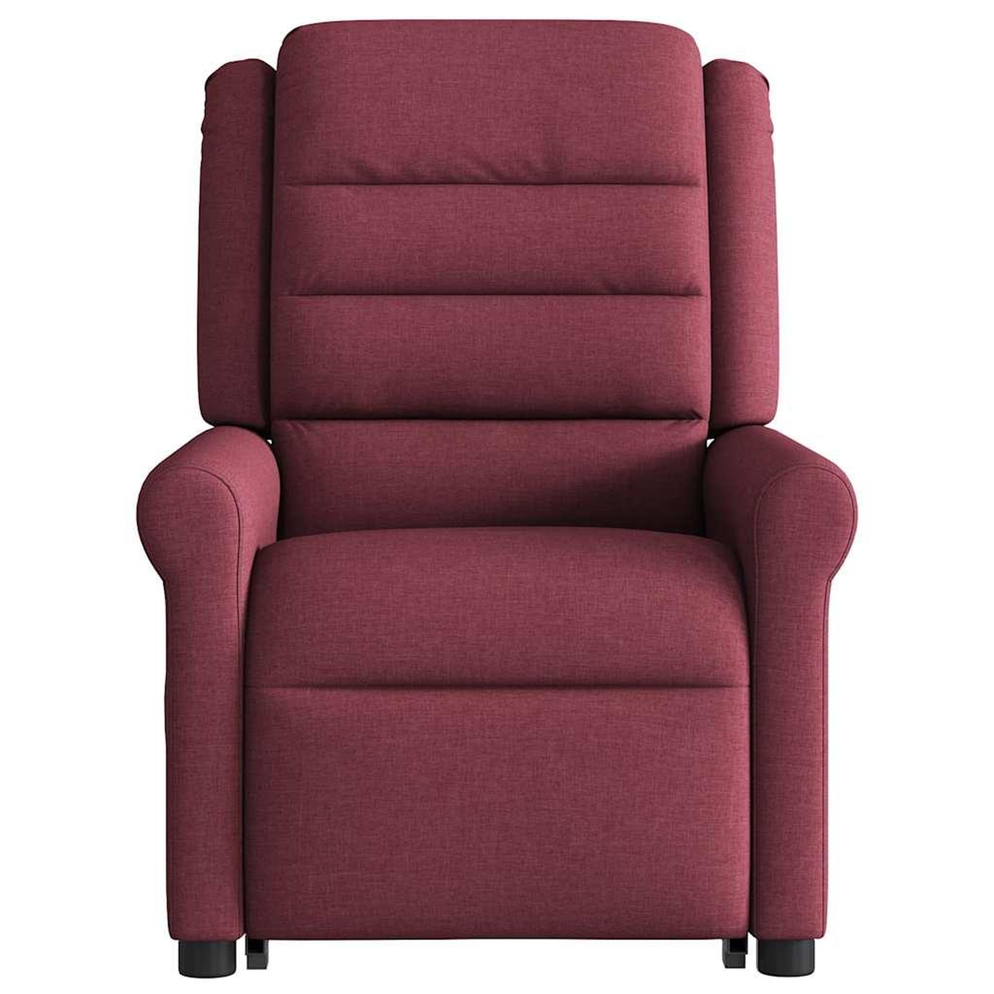 Voir la diapositive 5 : VIDAXL Fauteuil inclinable de massage electrique Rouge bordeaux Tissu