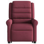 Voir la diapositive 5 : VIDAXL Fauteuil inclinable de massage electrique Rouge bordeaux Tissu