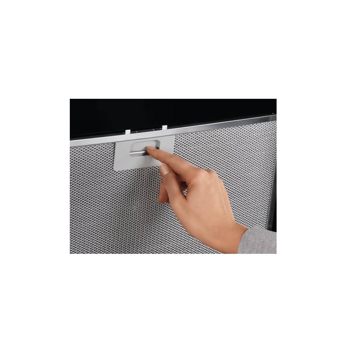 ELECTROLUX Hotte décorative inclinée 90cm 615m3/h noir - LFV439K