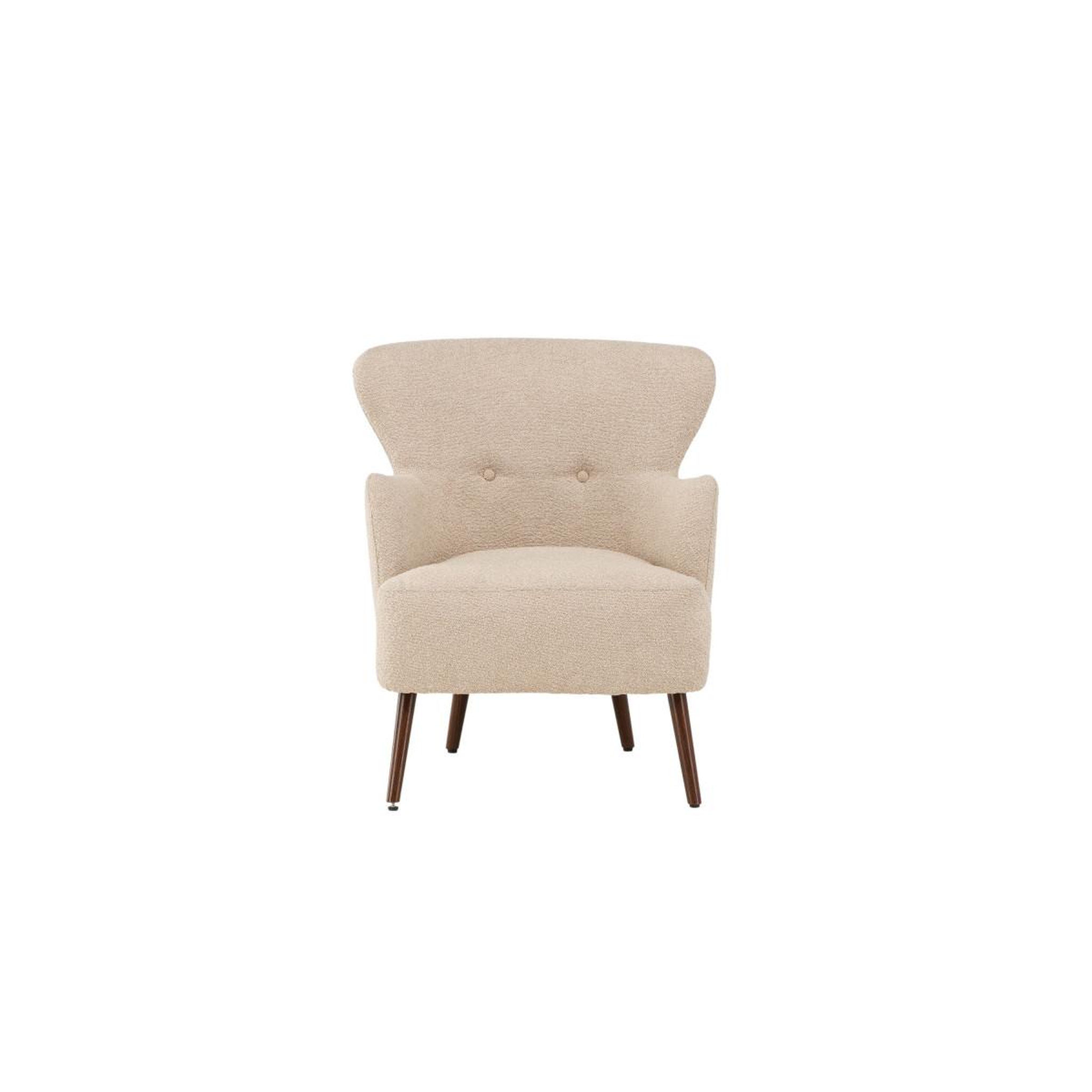 Voir la diapositive 3 : Paris Prix Fauteuil design bouclette  lincoln  85cm beige