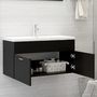 Voir la diapositive 3 : VIDAXL Armoire d'evier Noir 90x38,5x46 cm Bois d'ingenierie