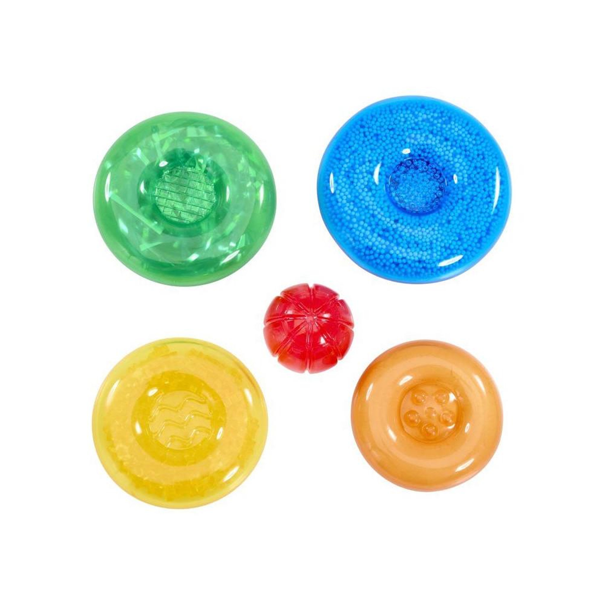 GOLIATH Jeu sensoriel Jelly Stacker Lil' Jellies 4 blocs empilables souples multicolores, dès 6 mois