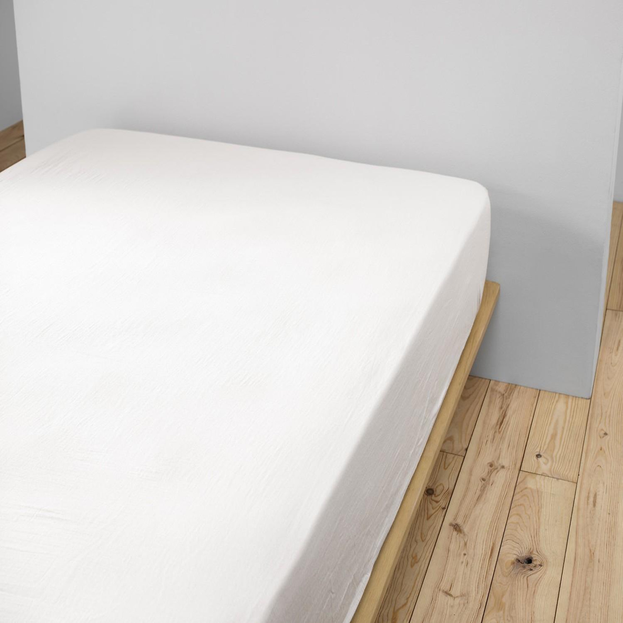 Voir la diapositive 4 : Home collection Drap housse 100% gaze de coton