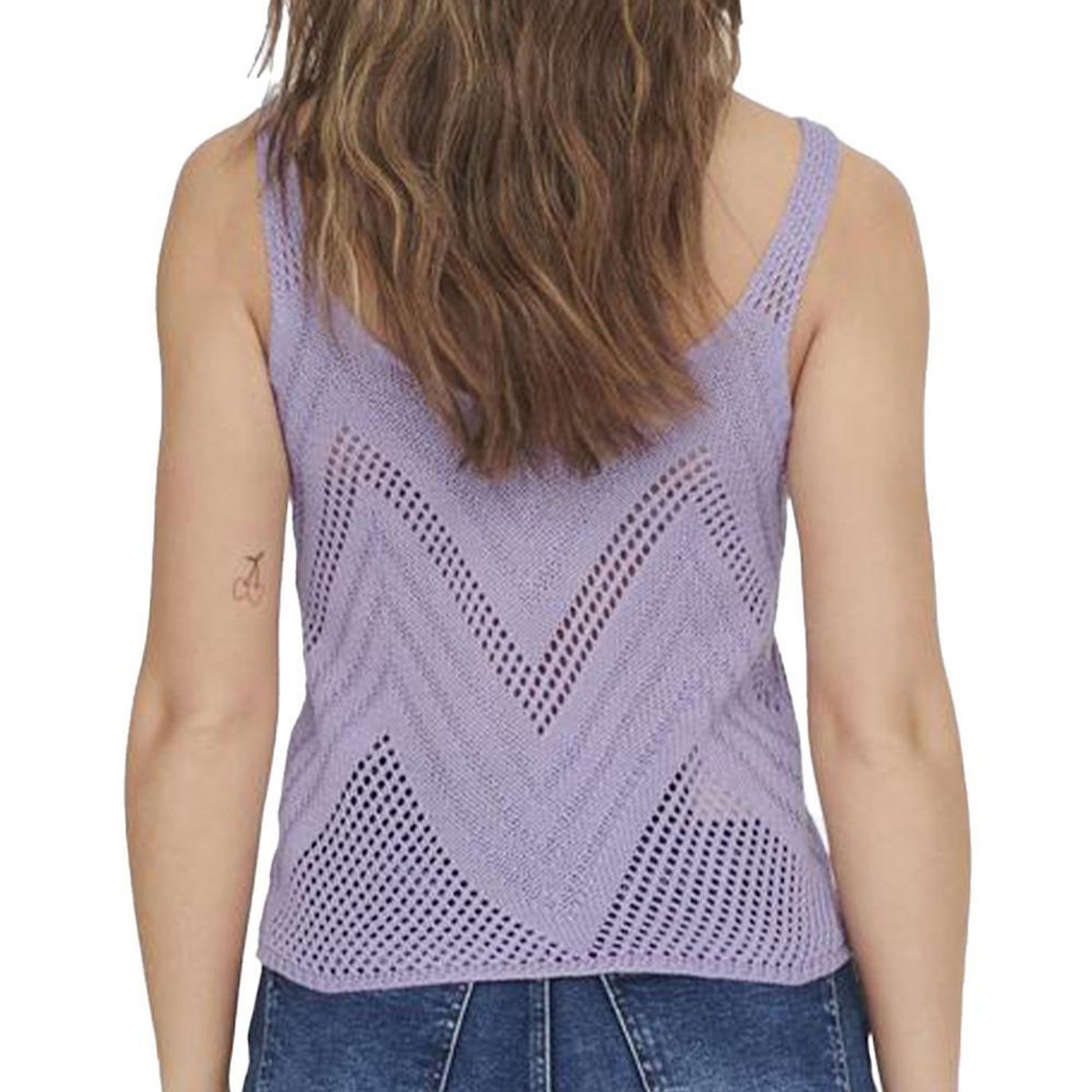 JACQUELINE DE YONG Top Crochet Violet Femme Jdy 15226348